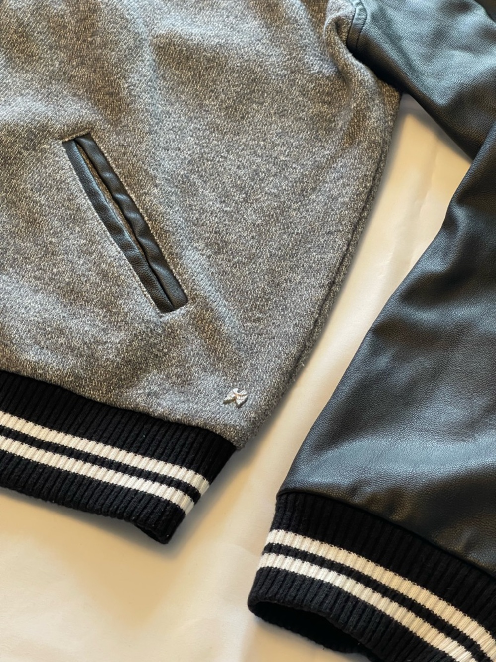 Victoria's Secret Grey & Black Retro Varsity Jacket - Picture 10 of 13